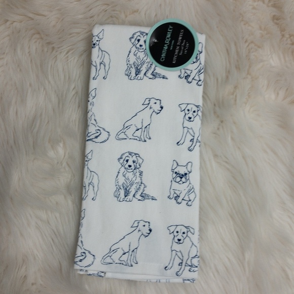 Cynthia Rowley Other - Cynthia Rowley Dog Print Kitchen Towel Set